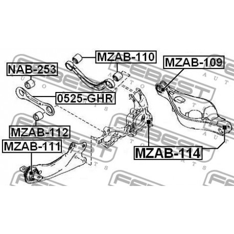 GS1D-28-450A Mazda тампон носач