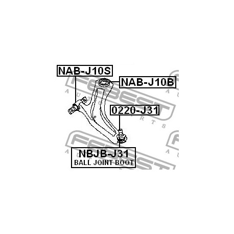54500-JD000 Nissan Renault тампон носач преден