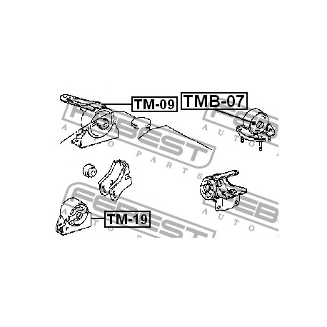 12371-64210 Toyota тампон двигател заден само втулка