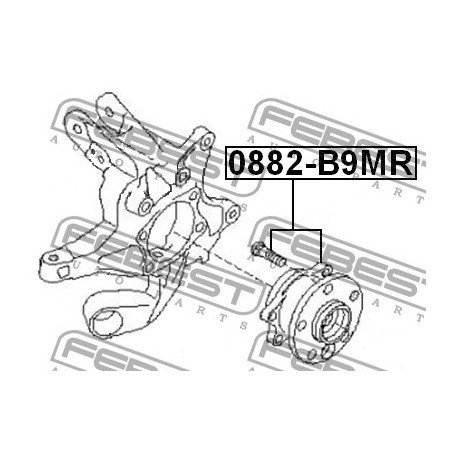 28473-XA00B Subaru главина задна