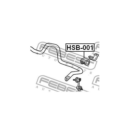 Тампон 51306S7B014 HSB001 Honda предна стабилизираща щанга