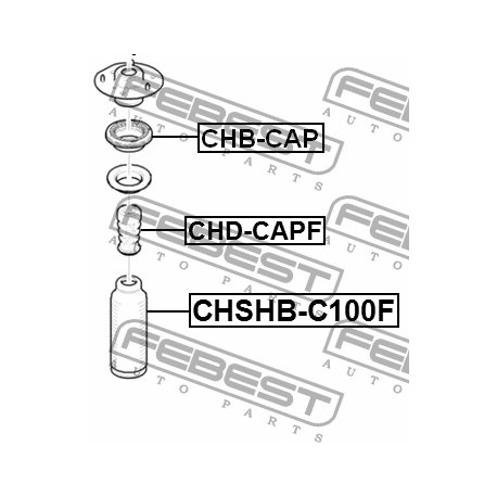 Лагер 96626331 CHBCAP Hyundai Kia преден амортисьор