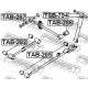 Тампон 48745-87602 TAB286 Daihatsu Toyota задна напречна щанга
