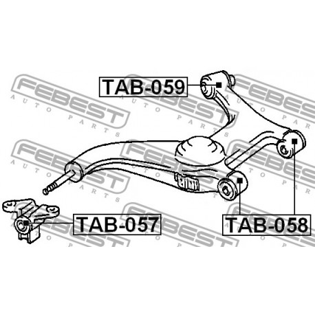 Тампон 4870428021 TAB057 Toyota Previa заден носач