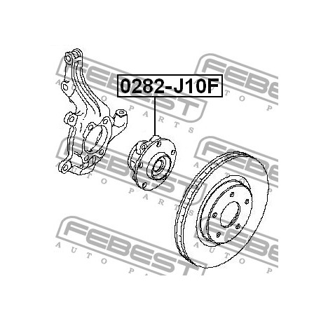 40202-JG000 Nissan главина предна комплект