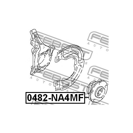 MR594979 Mitsubishi главина предна комплект