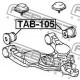 Тампон 4806135040 TAB105 Toyota преден долен носач