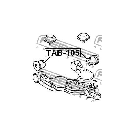 Тампон 4806135040 TAB105 Toyota преден долен носач