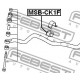 Tампон предна стабилизираща щанга MR403082 MSBCK1F Mitsubishi Lancer