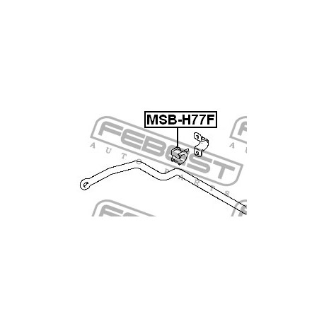 Тампон MR455699 MSBH77F Mitsubishi Pajero Pinin предна стабилизираща щанга