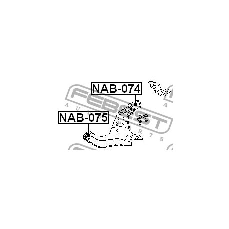 54500-0W001 Infiniti Nissan тампон носач заден