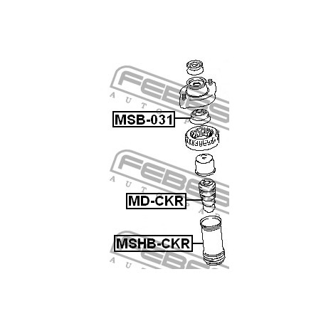 Маншон MB809284 MSHBCKR Chrysler Mitsubishi заден амортисьор