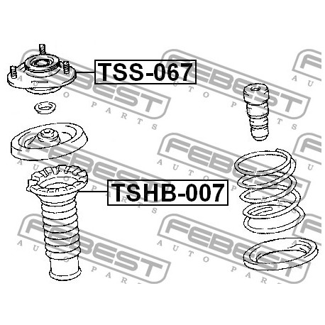 48609-20471 Pontiac Toyota тампон макферсон