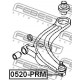 Преден долен шарнир C14534350A 0520PRM Kia Mazda