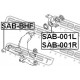 Тампон 20201AC100 SAB001R Subaru носач заден десен с планка