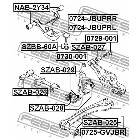 46201-65J01 Suzuki носач преден десен