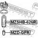 Маншон GE4V28015 MZSHB626R Mazda 626 заден амортисьор