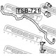 Тампон 4881542020 TSB721 Toyota Rav4 предна стабилизираща щанга