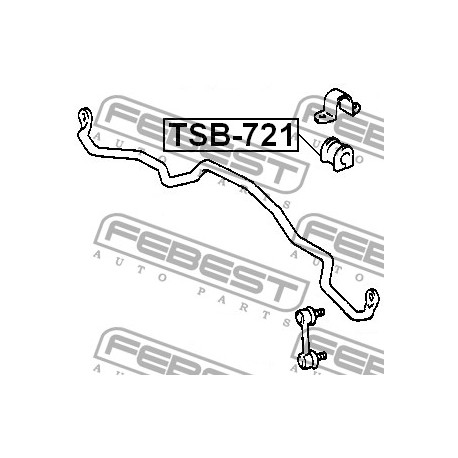Тампон 4881542020 TSB721 Toyota Rav4 предна стабилизираща щанга
