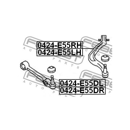 MB912511 Mitsubishi носач преден долен ляв