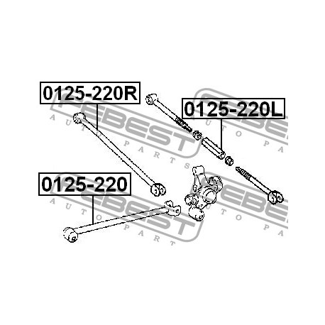 Кормилна щанга задна дясна 4873005030 0125220L Toyota Avensis