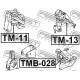 12372-22060 Toyota тампон двигател ляв само втулка