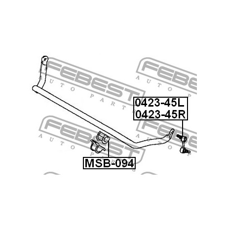 Тампон MR150094 MSB094 Mitsubishi предна стабилизираща щанга