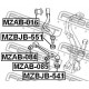 GJ6A-34-460B Mazda тампон преден носач