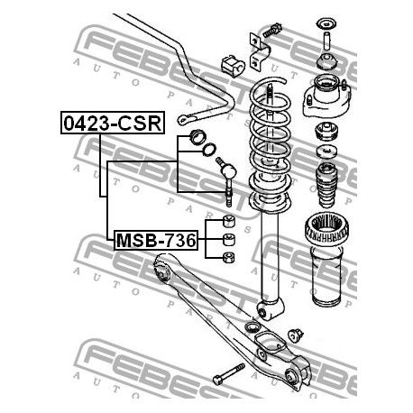 Биалетка MR403771 0423CSR Mitsubishi задна