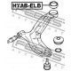 Тампон 5458438010 HYABELB Hyundai Kia преден носач