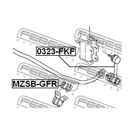 Тампон GE4T-28-156 MZSB-GFR Mazda стабилизираща щанга