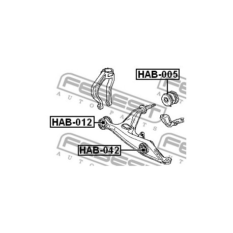 Тампон 51350S04G00 HAB012 Honda преден носач с борд