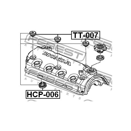 Гарнитура 12342RYE004 HCP006 Acura Honda капак клапани/свещи