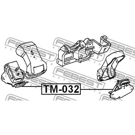 12361-54121 Toyota тампон двигател преден ляв/десен