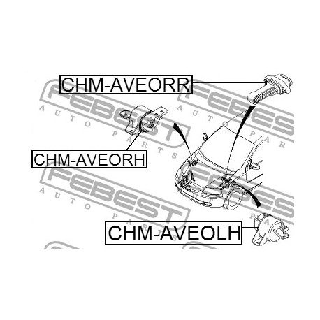 96535402 Chevrolet тампон двигател
