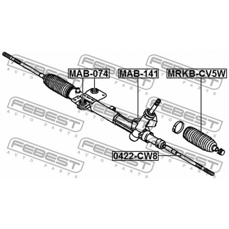 Маншон 4410A125 MRKBCV5W Citroen Mazda Mitsubishi кормилна кутия