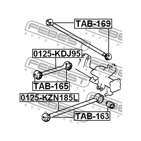 Щанга 48710-35030 0125KDJ95 Toyota задна надлъжна горна