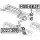 Тампон 51306S04003 HSBEK3F Honda предна стабилизираща щанга