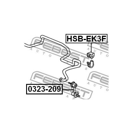 Тампон 51306S04003 HSBEK3F Honda предна стабилизираща щанга