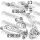 Горен шарнир 4863060010 0120334 Lexus Toyota