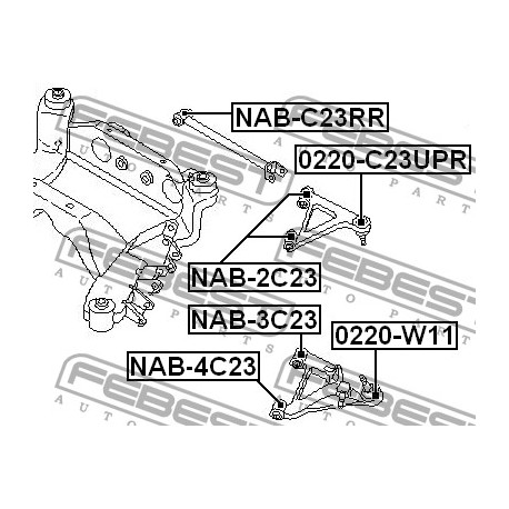 Тампон 555010C700 NAB3C23 Nissan Serena преден долен носач