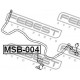 Тампон MR418547 MSB004 Mitsubishi Pajero задна стабилизираща щанга
