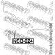 Тампон 546132S600 NSB024 Nissan Pick Up предна стабилизираща щанга