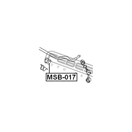Тампон MR150093 MSB017 Mitsubishi предна стабилизираща щанга