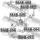 Тампон MR353961 MAB081Mitsubishi задна напречна щанга