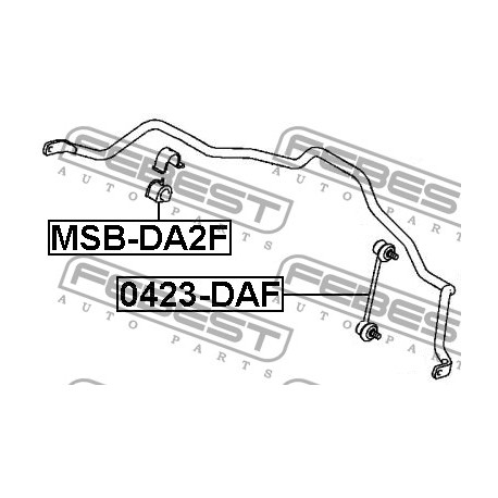 Тампон MR911072 MSBDA2F Mitsubishi Carisma предна стабилизираща щанга
