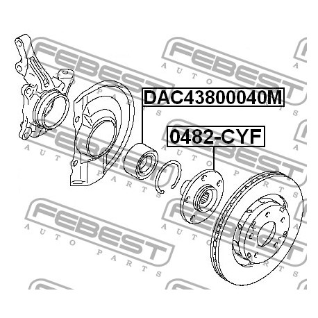 MN101347 Citroen Mitsubishi лагер главина комплект