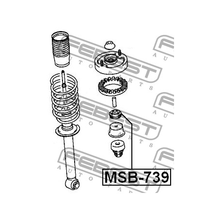 MB338618 Chrysler Mitsubishi тампон амортисьор
