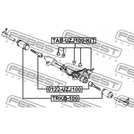 45535-60010 Lexus Toyota маншон кормилна рейка