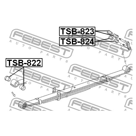 90385-T0009 Toyota втулка ресор